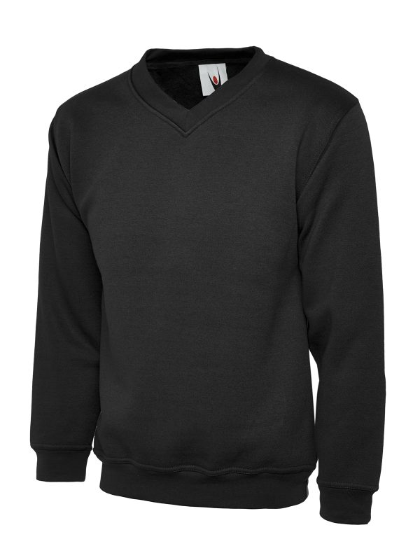 Uneek Premium V-Neck Sweatshirt - Image 3