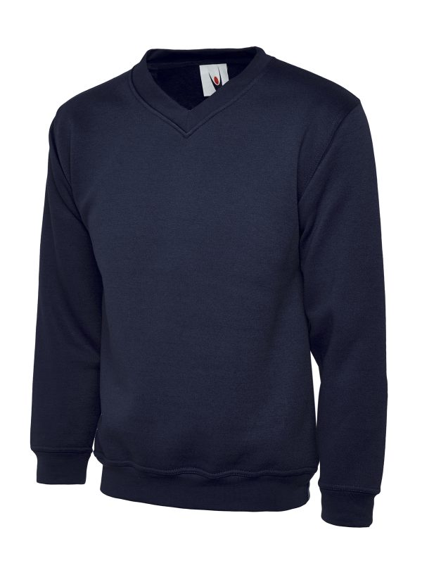 Uneek Premium V-Neck Sweatshirt - Image 4