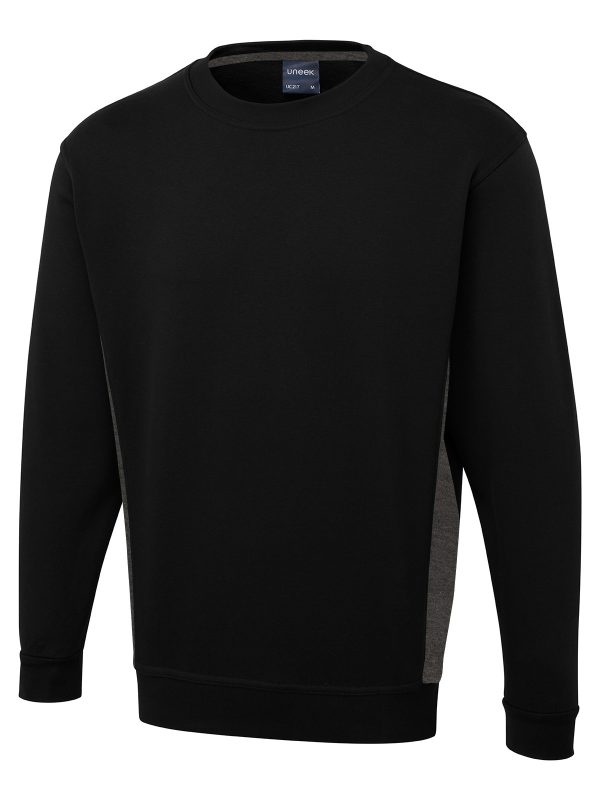 Uneek Two Tone Crew New Sweatshirt - Image 2