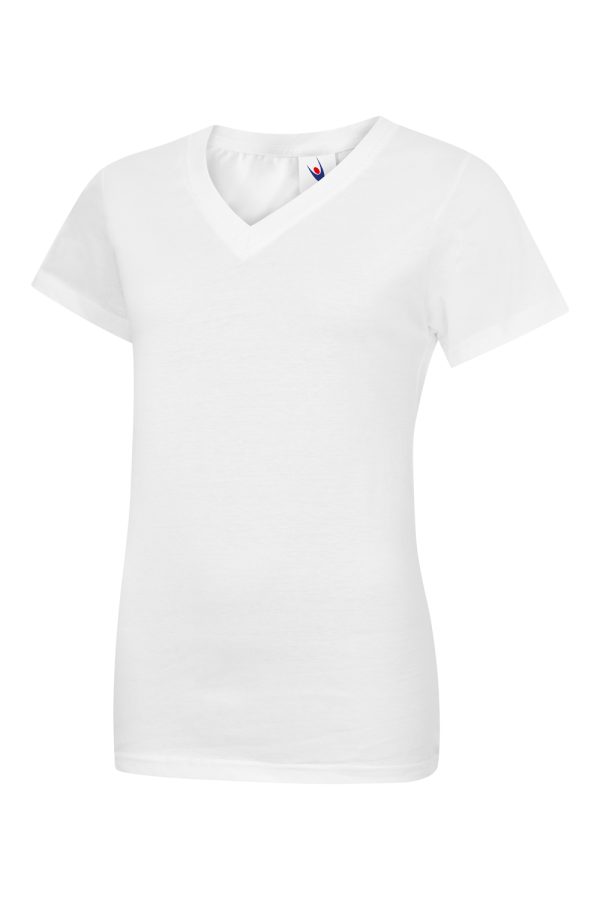 Uneek Ladies Classic V Neck T Shirt - Image 6