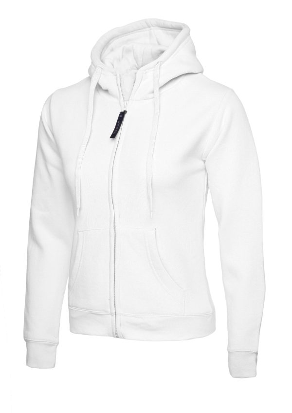 Uneek Ladies Classic Full Zip Hooded Sweatshirt - Image 12