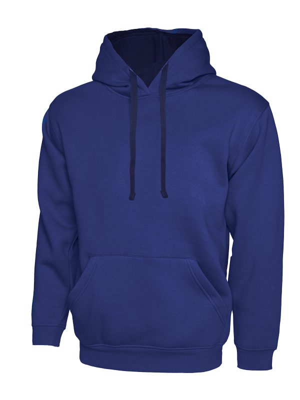 Uneek Contrast Hooded Sweatshirt - Image 11