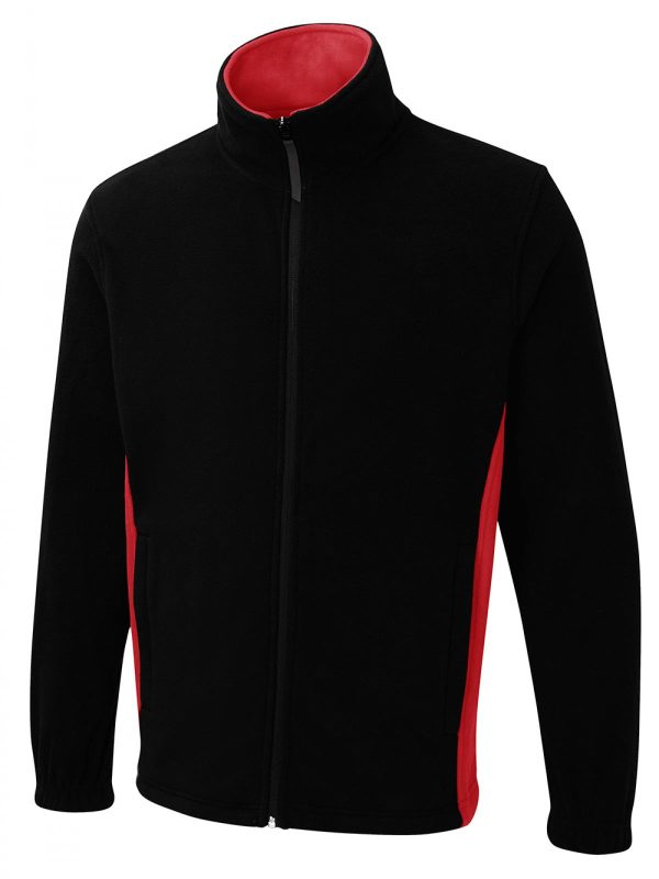 Uneek Two Tone Full Zip Fleece Jacket - Image 3