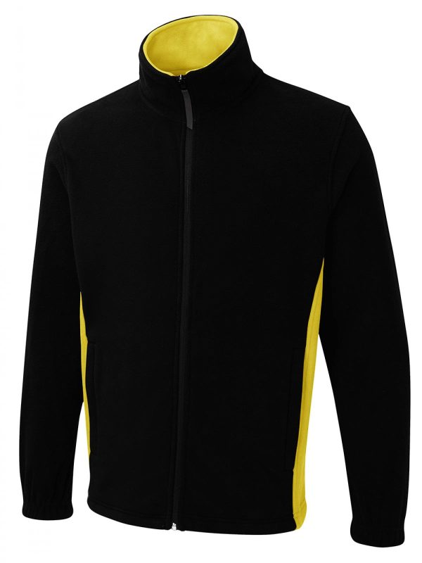 Uneek Two Tone Full Zip Fleece Jacket - Image 4