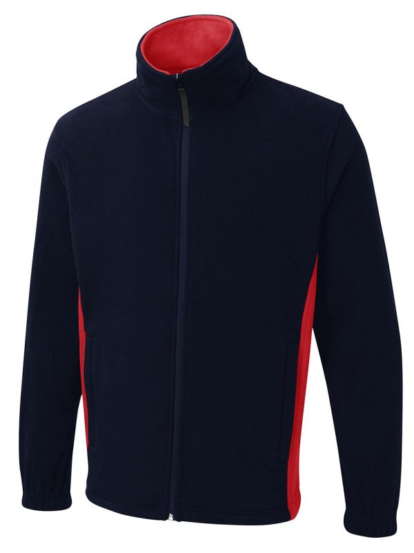 Uneek Two Tone Full Zip Fleece Jacket - Image 6