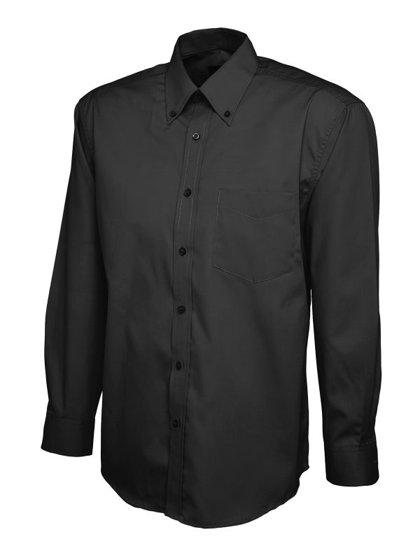 Uneek Mens Pinpoint Oxford Full Sleeve Shirt - Image 2