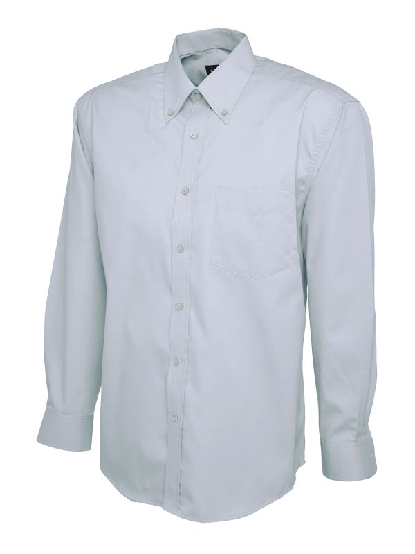 Uneek Mens Pinpoint Oxford Full Sleeve Shirt - Image 4