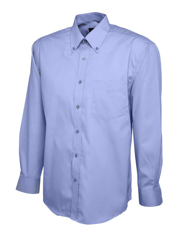 Uneek Mens Pinpoint Oxford Full Sleeve Shirt - Image 5