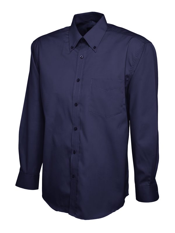 Uneek Mens Pinpoint Oxford Full Sleeve Shirt - Image 6