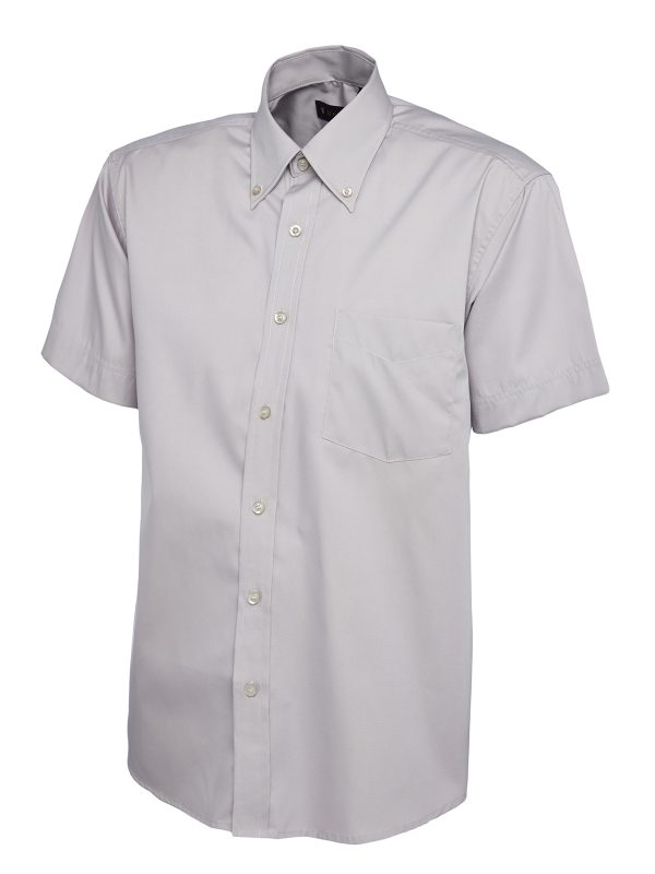 Uneek Mens Pinpoint Oxford Half Sleeve Shirt - Image 7