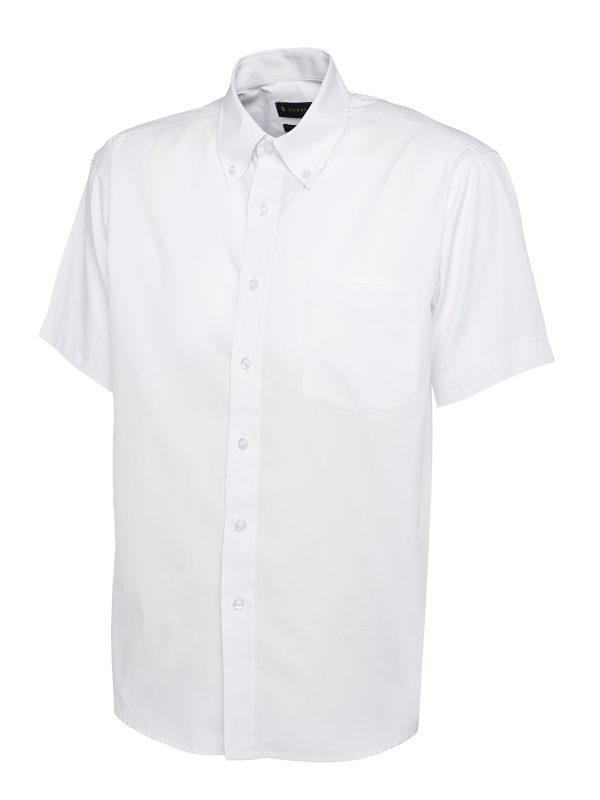 Uneek Mens Pinpoint Oxford Half Sleeve Shirt - Image 8