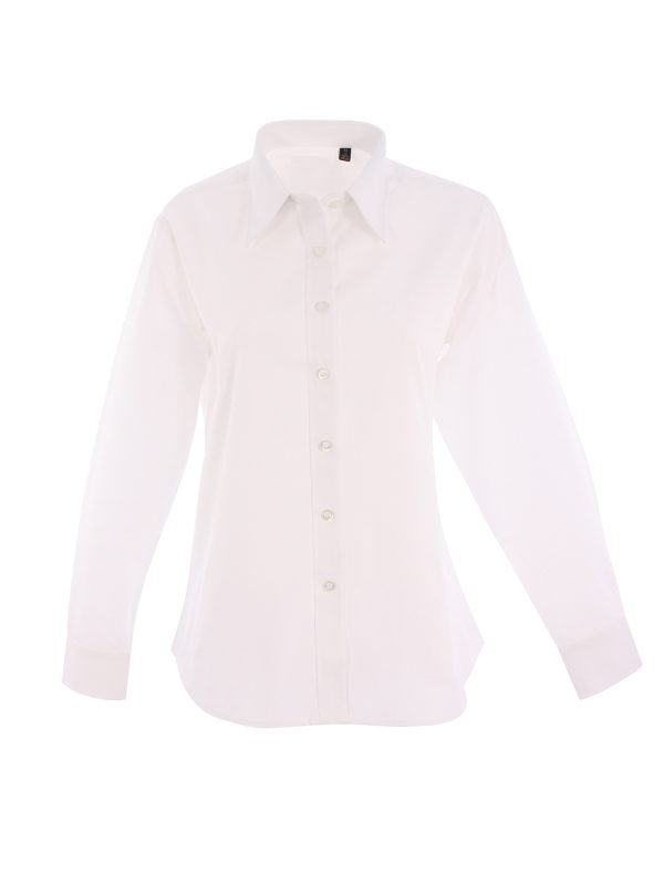 Uneek Ladies Pinpoint Oxford Full Sleeve Shirt - Image 8