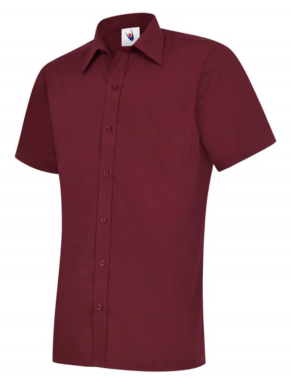 Uneek Mens Poplin Half Sleeve Shirt - Image 3