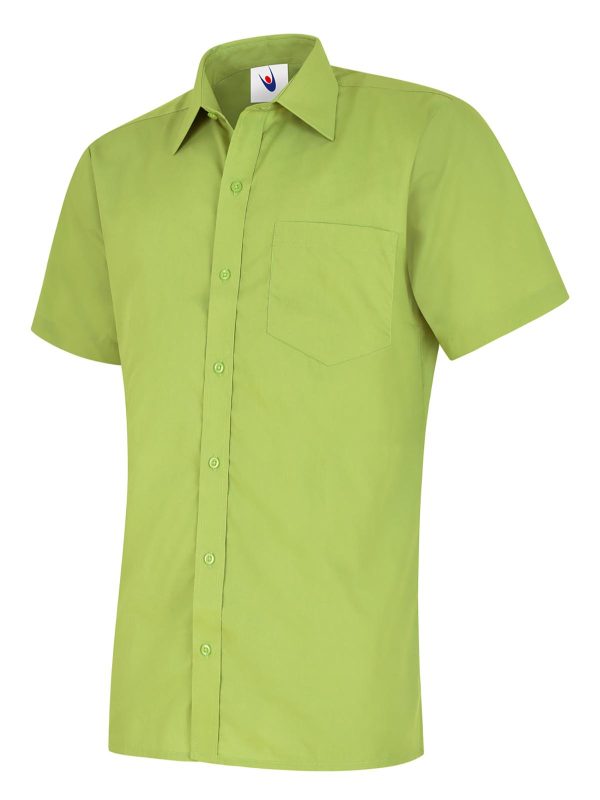 Uneek Mens Poplin Half Sleeve Shirt - Image 5