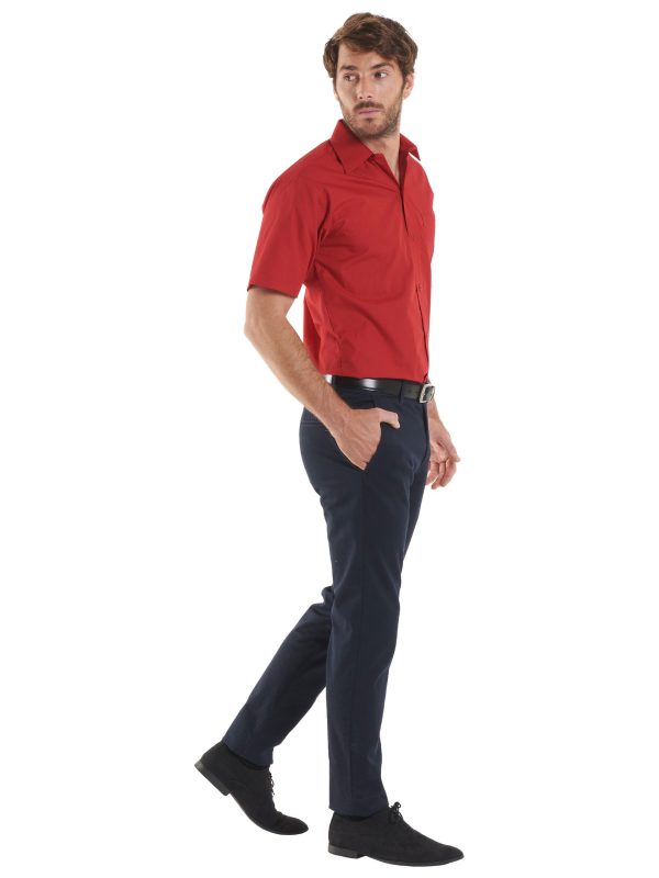 Uneek Mens Poplin Half Sleeve Shirt