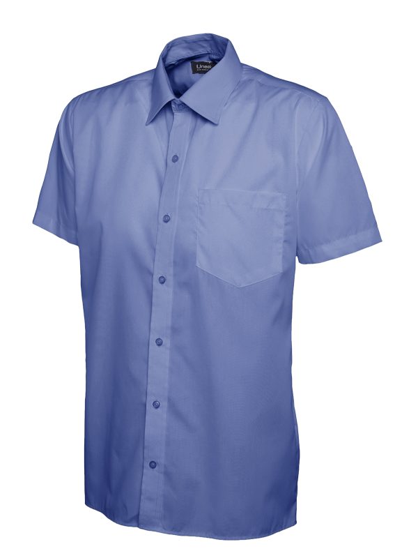 Uneek Mens Poplin Half Sleeve Shirt - Image 6