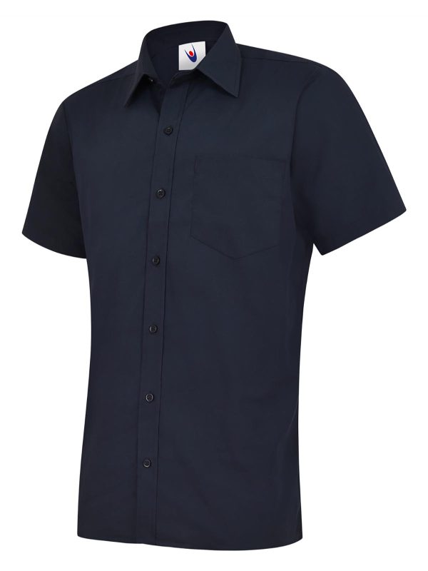 Uneek Mens Poplin Half Sleeve Shirt - Image 7