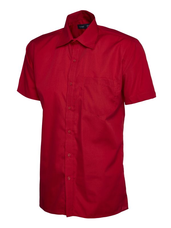 Uneek Mens Poplin Half Sleeve Shirt - Image 10