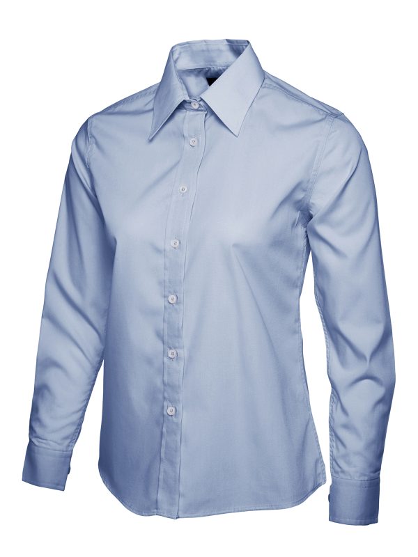 Uneek Ladies Poplin Full Sleeve Shirt - Image 4