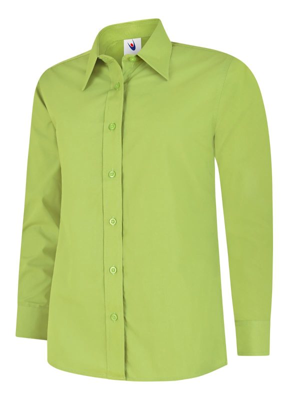 Uneek Ladies Poplin Full Sleeve Shirt - Image 5