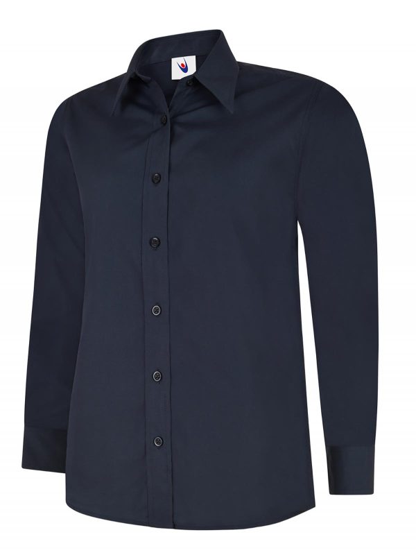 Uneek Ladies Poplin Full Sleeve Shirt - Image 7