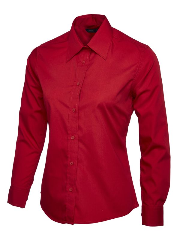 Uneek Ladies Poplin Full Sleeve Shirt - Image 10