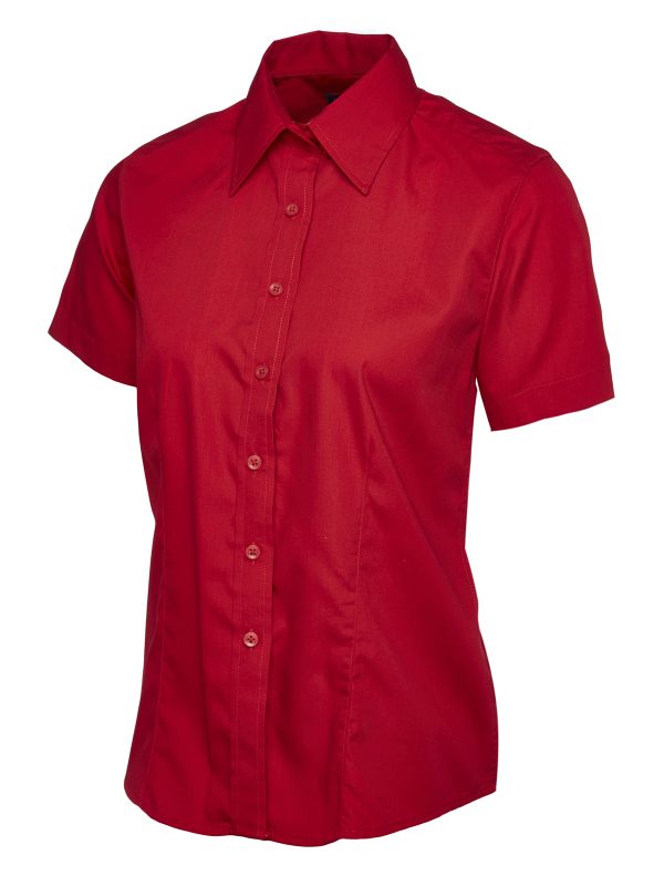 Uneek Ladies Poplin Half Sleeve Shirt - Image 10