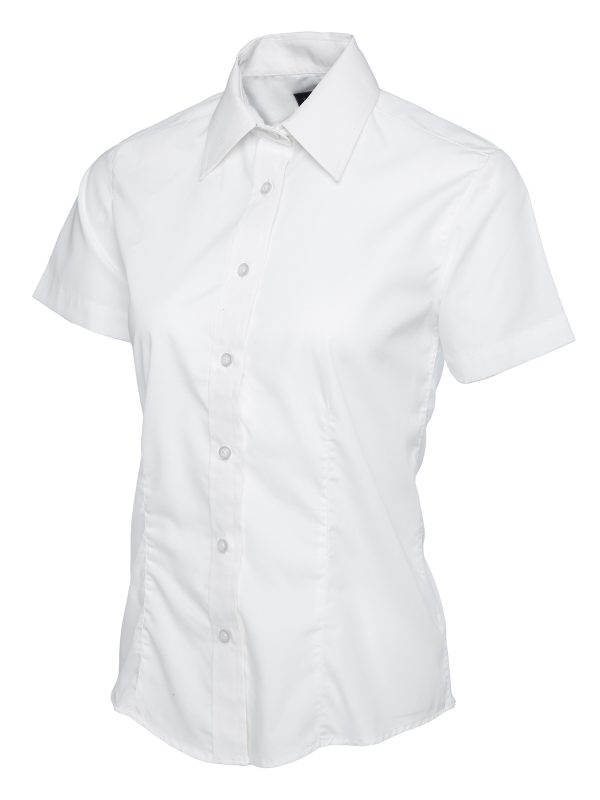 Uneek Ladies Poplin Half Sleeve Shirt - Image 11