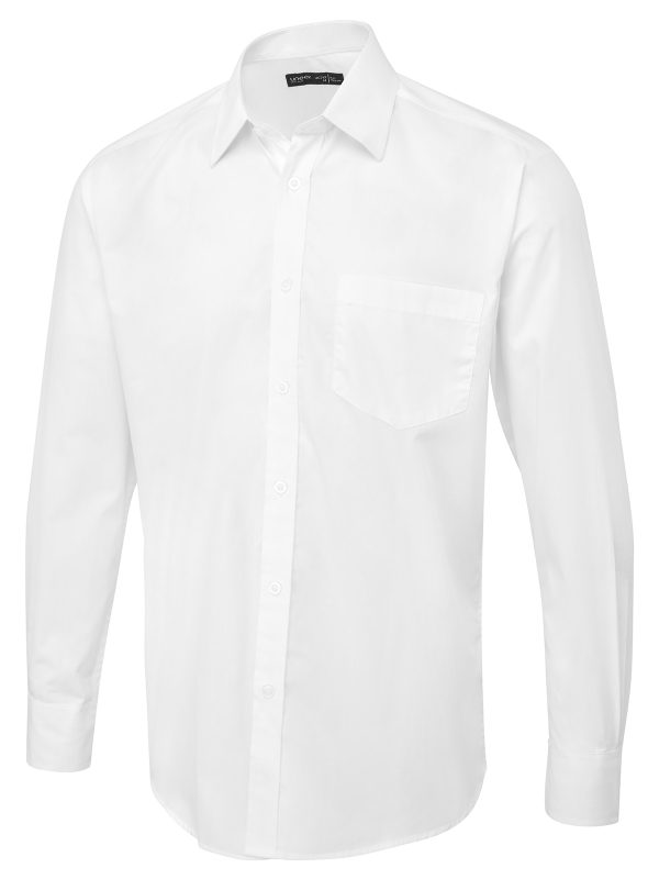 Uneek Men's Short Sleeve Poplin Shirt - Image 2