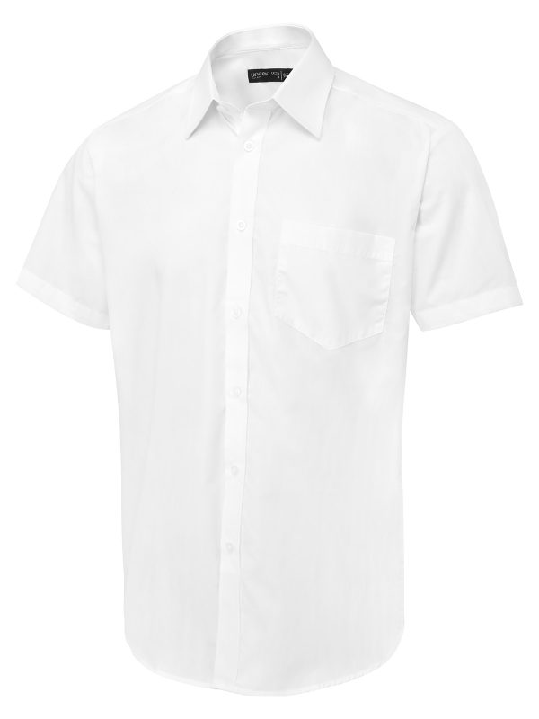 Uneek Men's Short Sleeve Poplin Shirt - Image 5