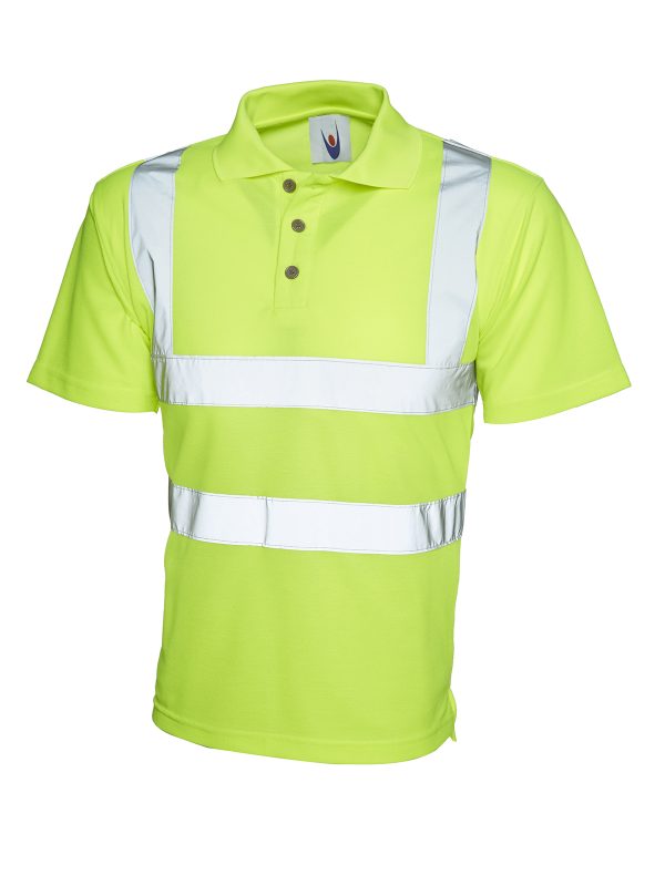 Uneek Hi-Viz Polo Shirt - Image 2