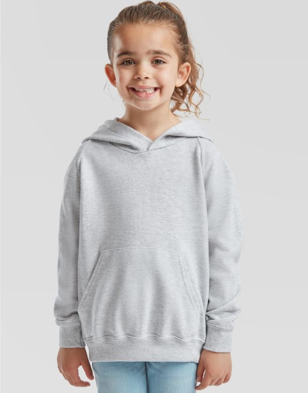 Fruit Of The Loom Kid's L/Weight Hooded Sweat