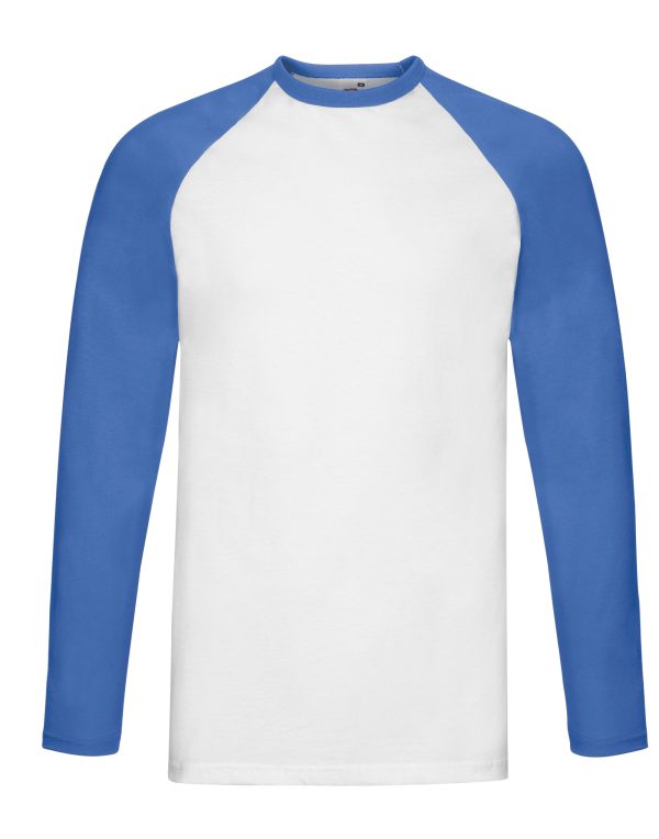 Fruit Of The Loom Men's Valueweight L/Sleeve Baseball T