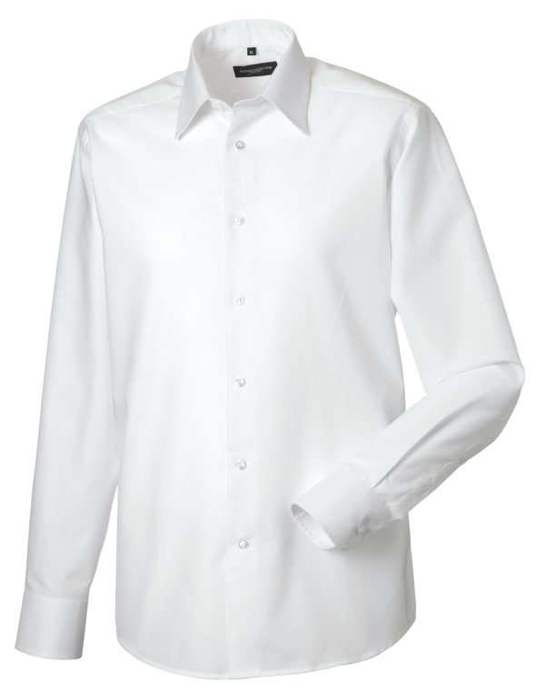 Russell Collection Men's L/Sleeve Oxford Shirt - Image 8