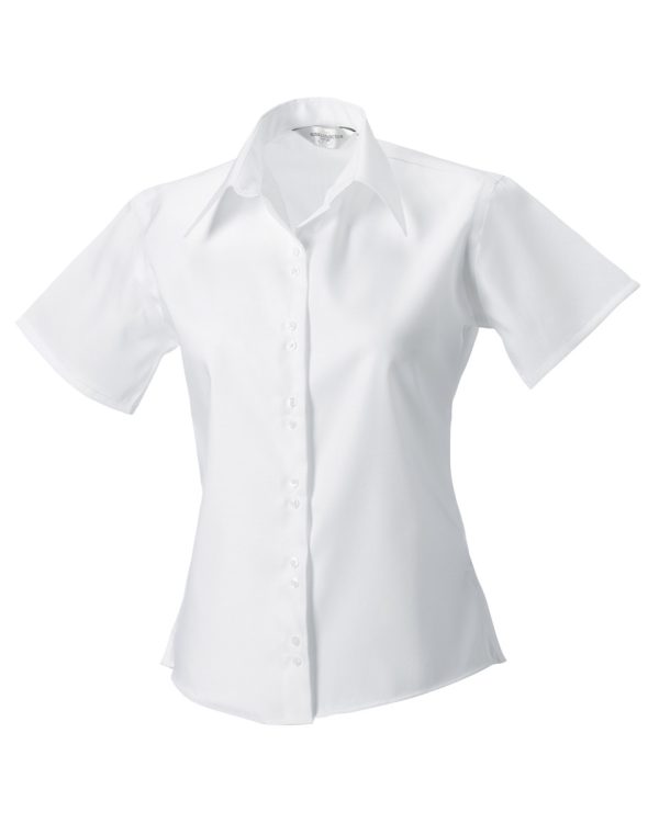 Russell Collection Ladies' S/Sleeve Tailored Non-Iron Shirt