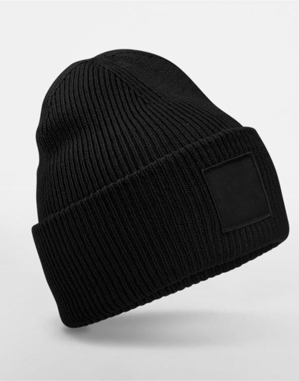 Beechfield  Deep Cuffed Tonal Patch Beanie