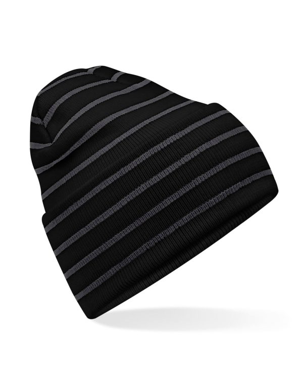 Beechfield  Original Deep Cuffed Striped Beanie