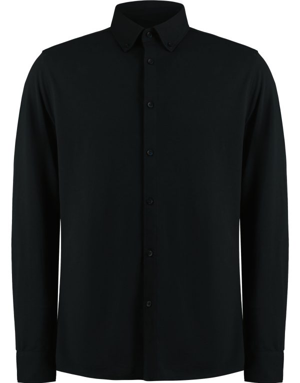 Kustom Kit Tailored Fit Superwash Pique Shirt (LS)