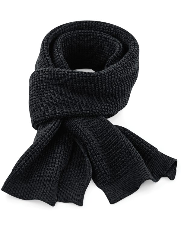 Beechfield  Classic Waffle Knit Scarf