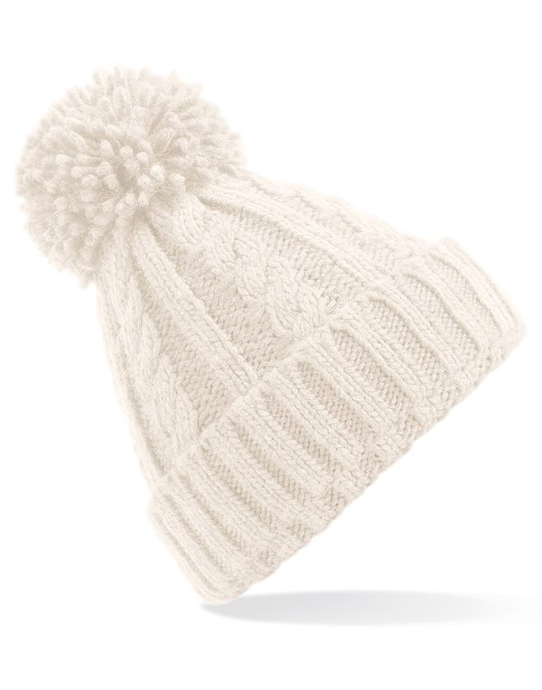 Beechfield  Cable Knit Melange Beanie