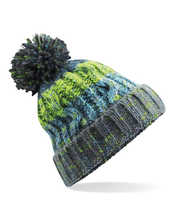 Beechfield  Corkscrew Pom Pom Beanie