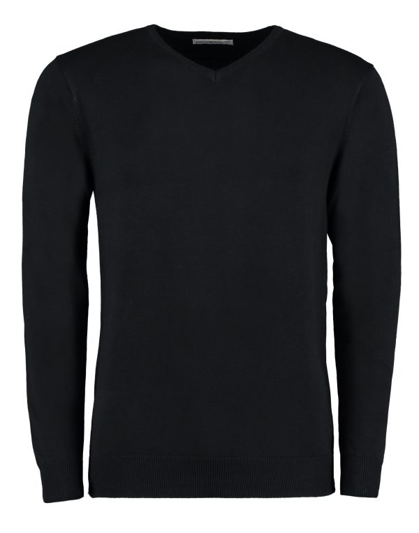 Kustom Kit Regular Fit Arundel V-Neck Sweater - Image 4