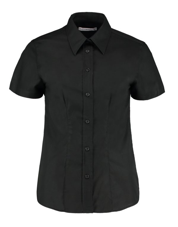 Kustom Kit TailoredS/Sleeve Workwear Oxford Shirt