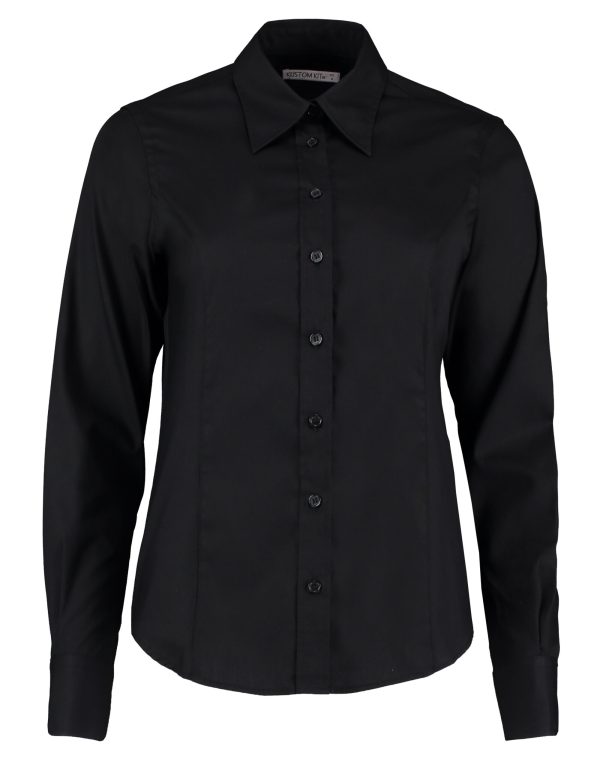 Kustom Kit Tailored L/Sleeve Premium Oxford Shirt