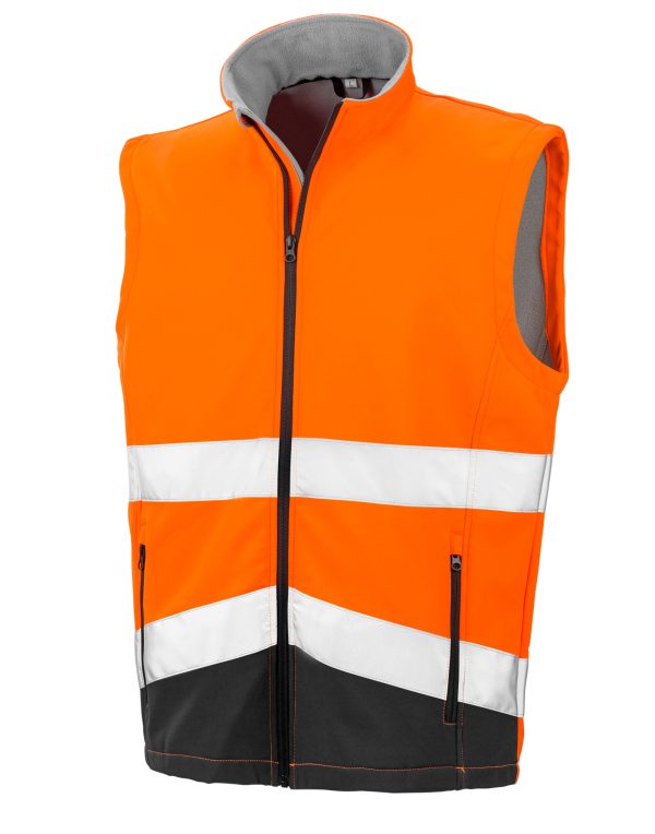 Result Safeguard Printable Safety Softshell Gilet