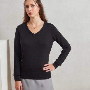 Premier Women`s V-Neck Knitted Sweater