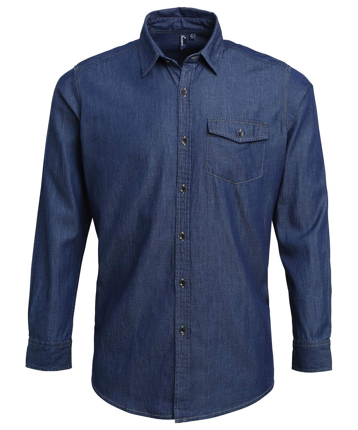 Premier Jeans Stitch Denim Shirt - Image 9