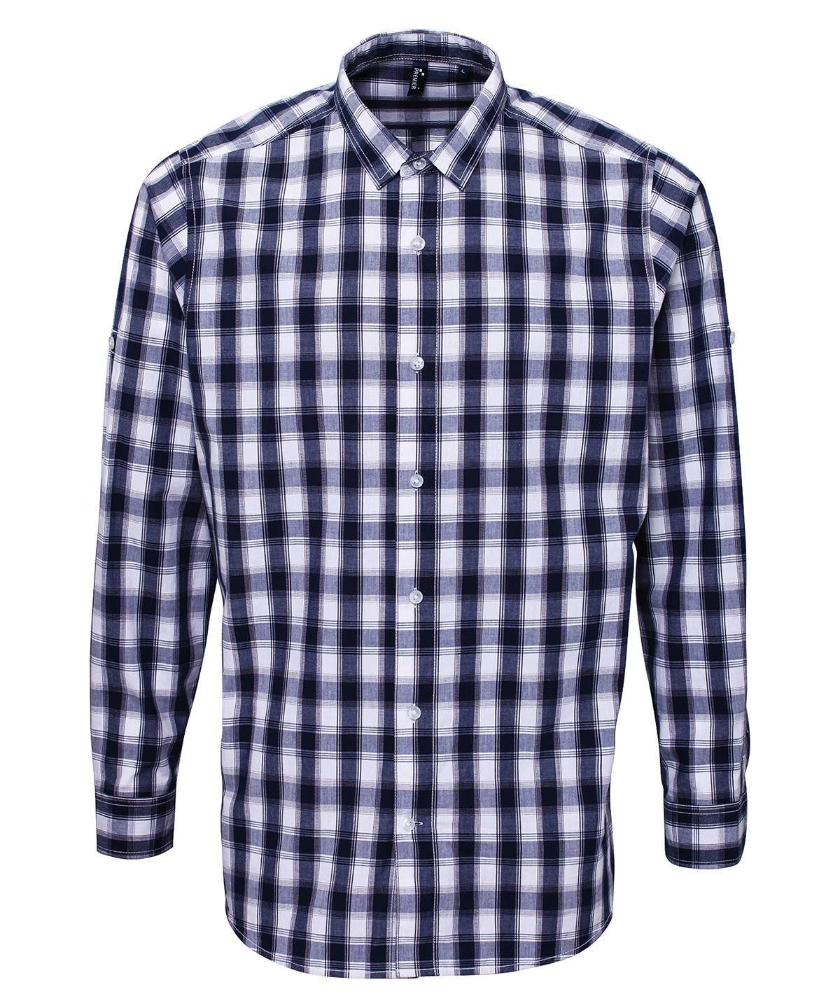 Premier Mulligan Check Cotton Long Sleeve Shirt - Image 20