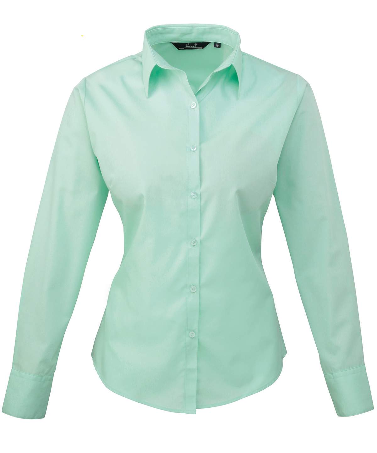 Premier Womens`s Poplin Long Sleeve Blouse - Image 2