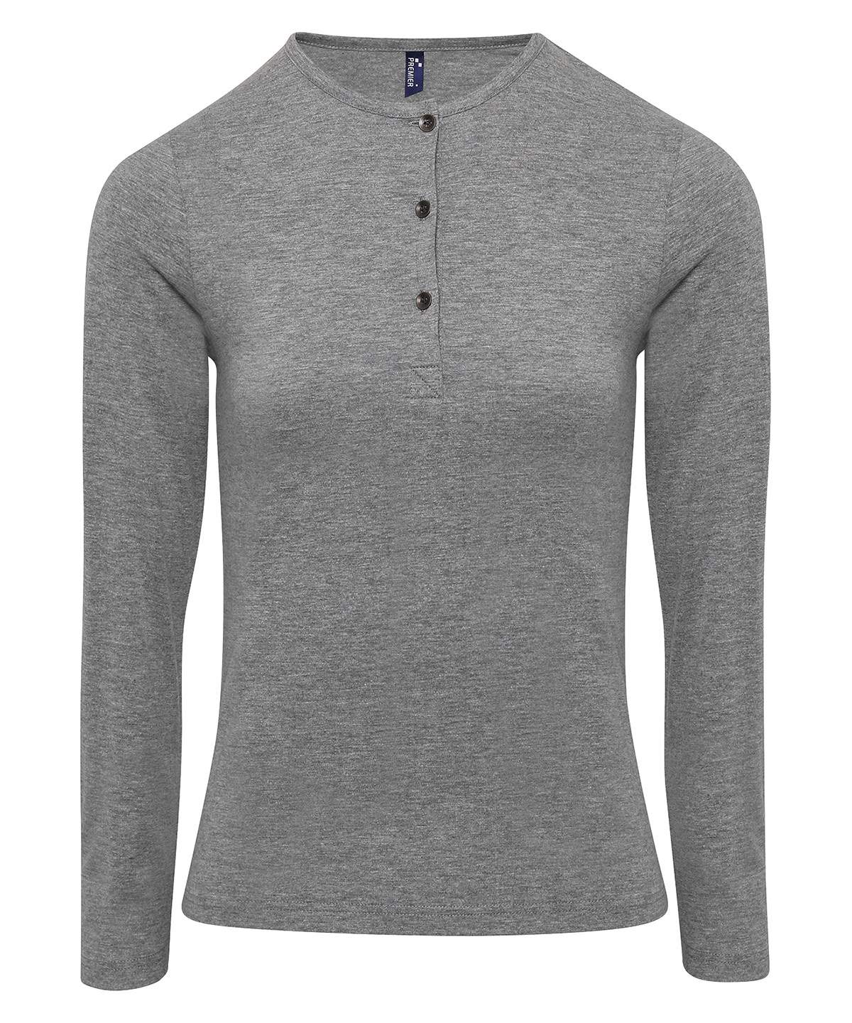 Premier Womens`s Long John Roll Sleeve Tee - Image 8